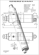 Гидроцилиндр ЦГ-100.80х500.55